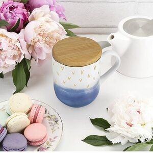 Casey blue tea mug & infuser